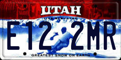 UT license plate E122MR