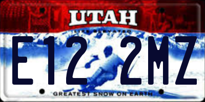 UT license plate E122MZ