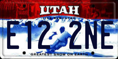 UT license plate E122NE