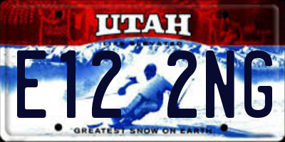UT license plate E122NG