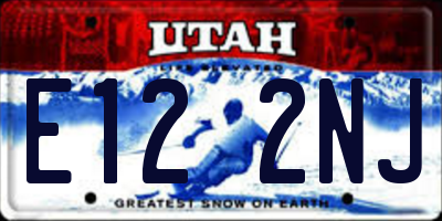 UT license plate E122NJ