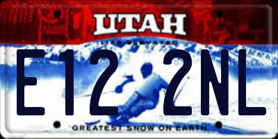 UT license plate E122NL