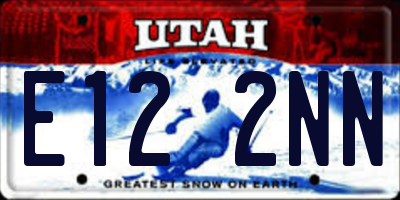 UT license plate E122NN