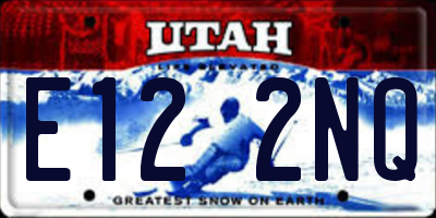 UT license plate E122NQ
