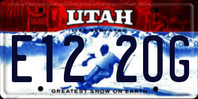 UT license plate E122OG