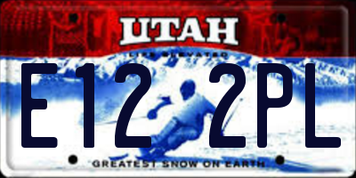 UT license plate E122PL