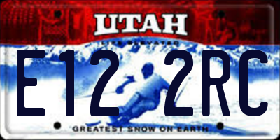 UT license plate E122RC
