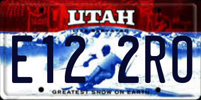 UT license plate E122RO