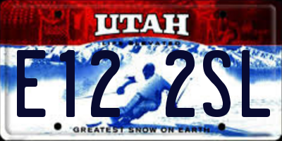 UT license plate E122SL