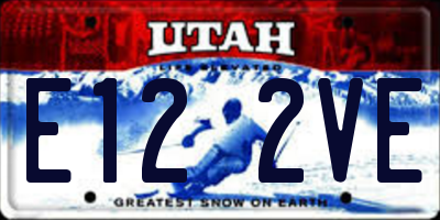 UT license plate E122VE