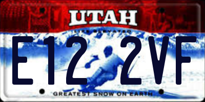 UT license plate E122VF