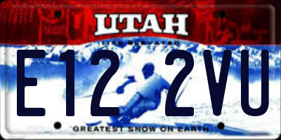 UT license plate E122VU