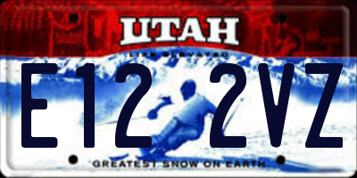 UT license plate E122VZ