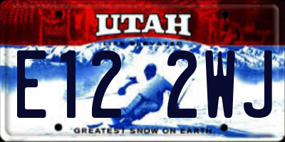 UT license plate E122WJ