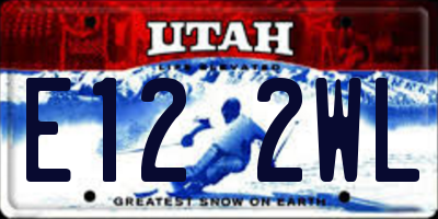 UT license plate E122WL