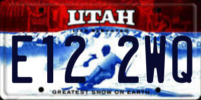UT license plate E122WQ