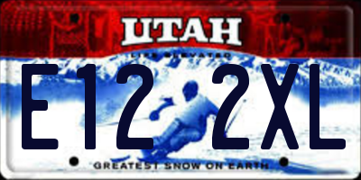 UT license plate E122XL