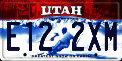 UT license plate E122XM