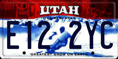 UT license plate E122YC