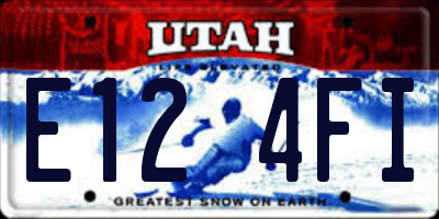 UT license plate E124FI