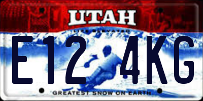 UT license plate E124KG