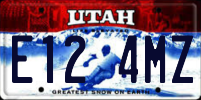 UT license plate E124MZ