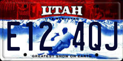 UT license plate E124QJ