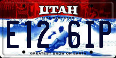 UT license plate E126IP