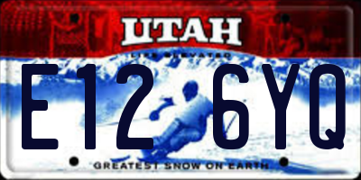 UT license plate E126YQ