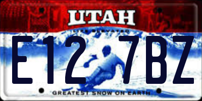 UT license plate E127BZ