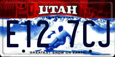 UT license plate E127CJ