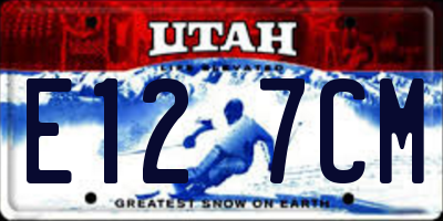 UT license plate E127CM