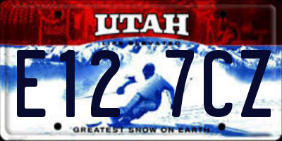 UT license plate E127CZ