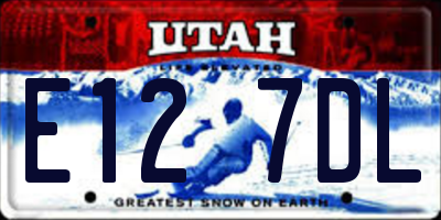 UT license plate E127DL