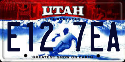 UT license plate E127EA