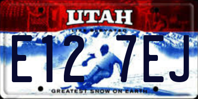 UT license plate E127EJ