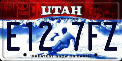 UT license plate E127FZ