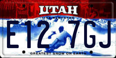 UT license plate E127GJ