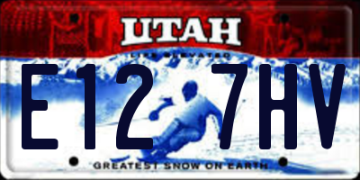 UT license plate E127HV