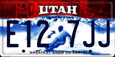 UT license plate E127JJ