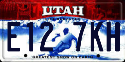 UT license plate E127KH