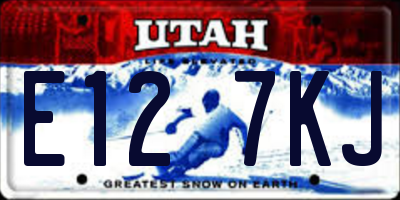 UT license plate E127KJ