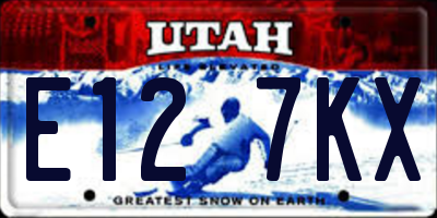 UT license plate E127KX