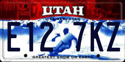 UT license plate E127KZ
