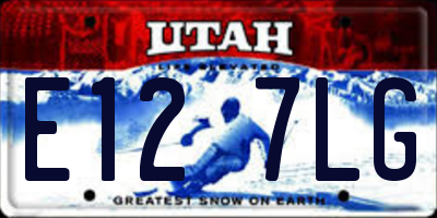 UT license plate E127LG