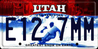 UT license plate E127MM