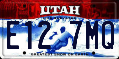 UT license plate E127MQ