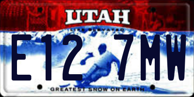 UT license plate E127MW