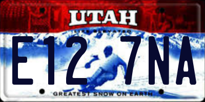 UT license plate E127NA