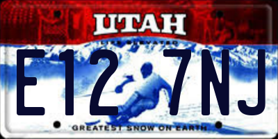 UT license plate E127NJ